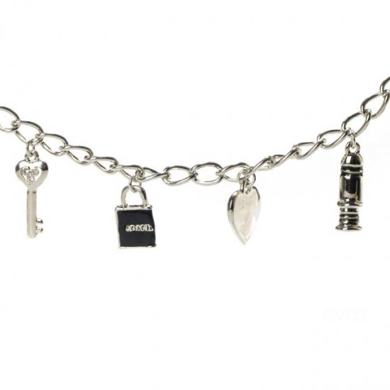 Coach Love Key Silver Necklaces CZP | Women - Click Image to Close